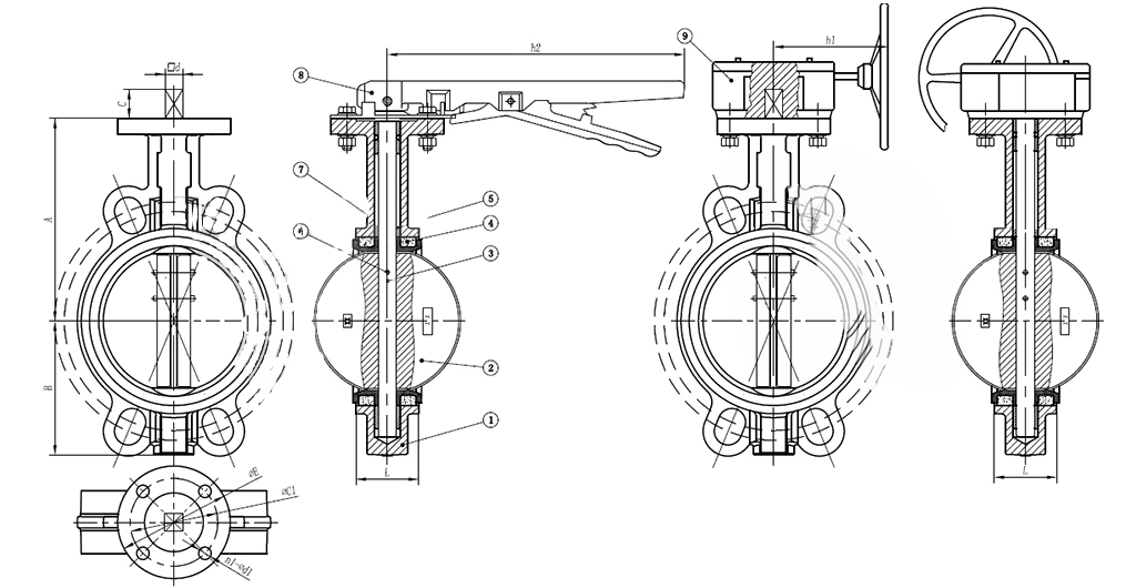 Wafer Universal Butterfly Valve